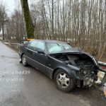 В Зеленоградском районе произошло лобовое столкновение машин